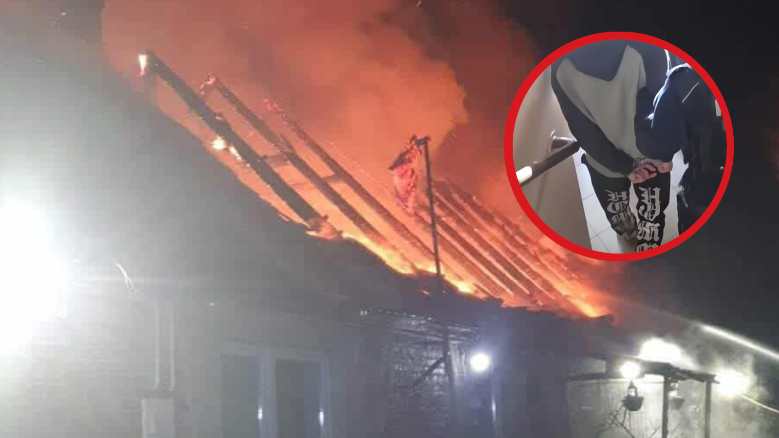 podpalenie domu Żary - pożar budynku mieszkalnego