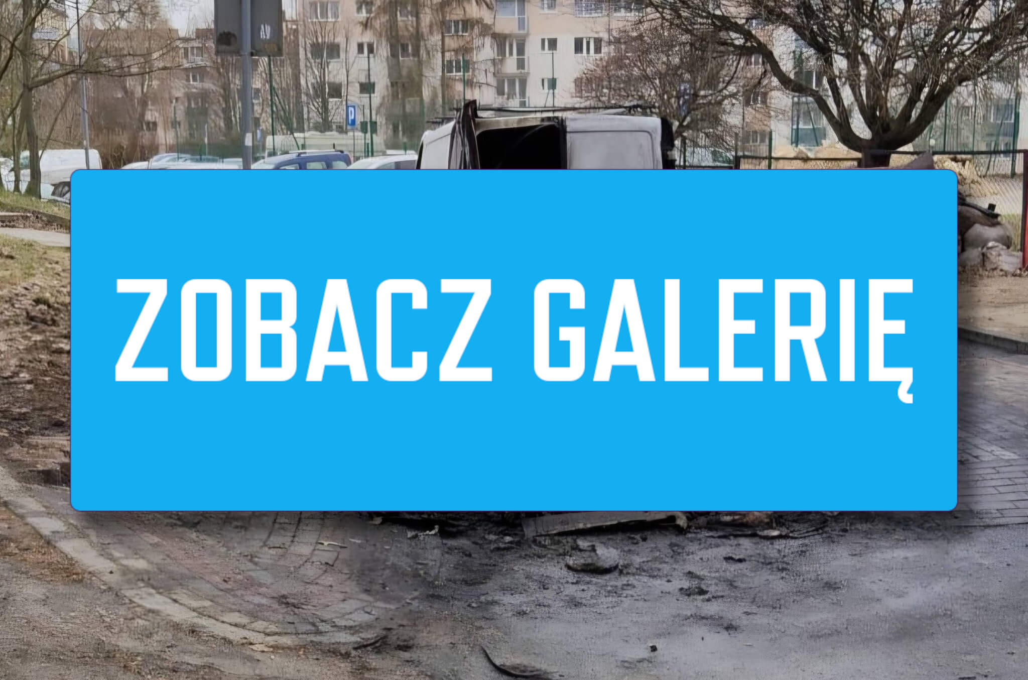 pożar samochodów Zielona Góra - nocny pożar aut