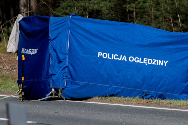 potrącenie pieszego Gubin - wypadek droga krajowa 32