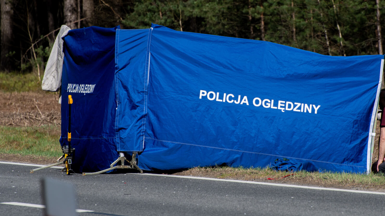 potrącenie pieszego Gubin - wypadek droga krajowa 32