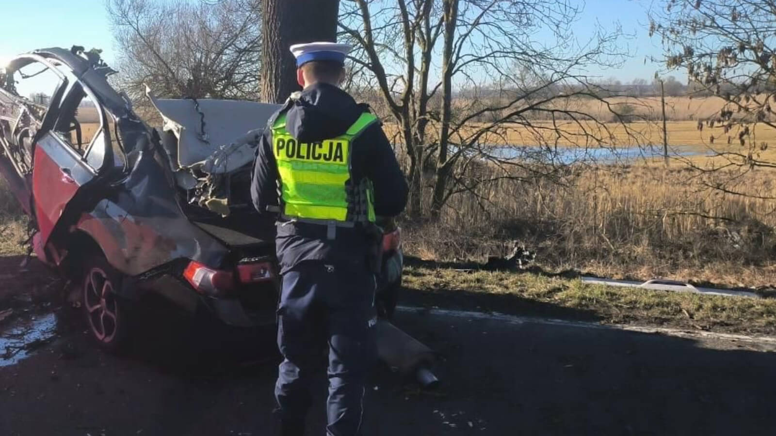 wypadek DK22 zdjęcie - Honda Accord wypadek