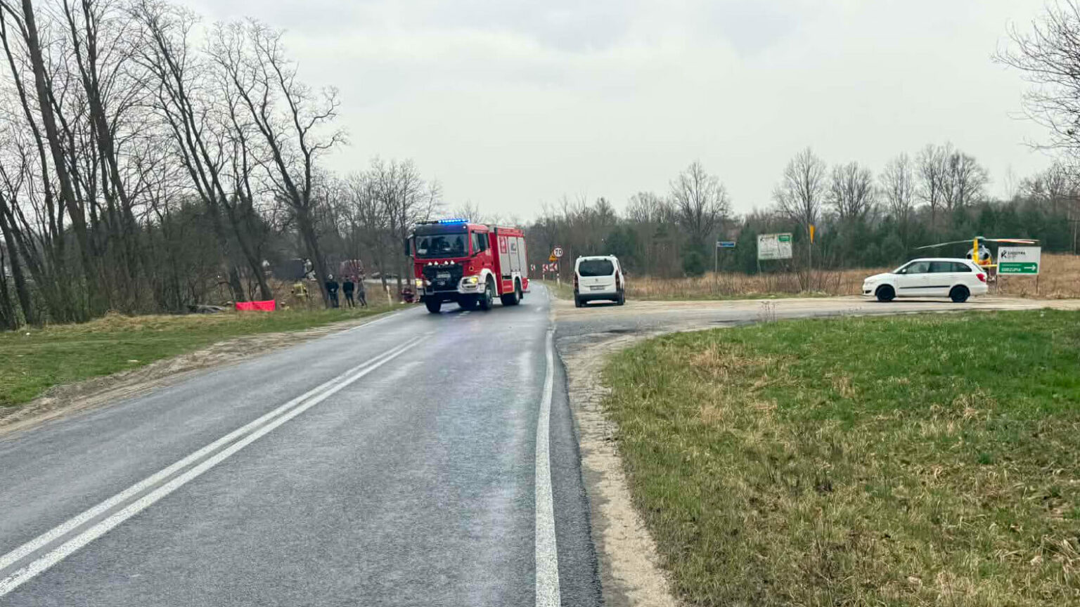 śmiertelny wypadek na DW295 - tragiczny wypadek Nowogr&oacute;d Bobrzański