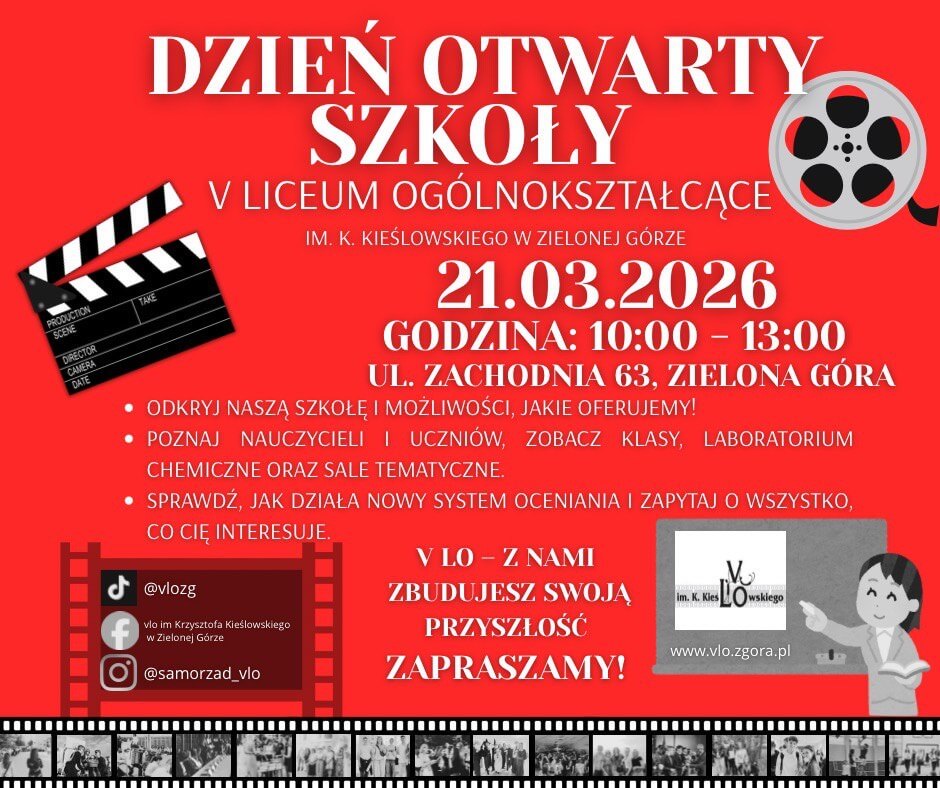 V LO Zielona Góra dzień otwarty - rekrutacja do liceum