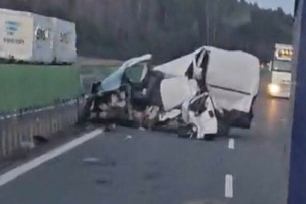 wypadek A18 Żary - zablokowana autostrada A18