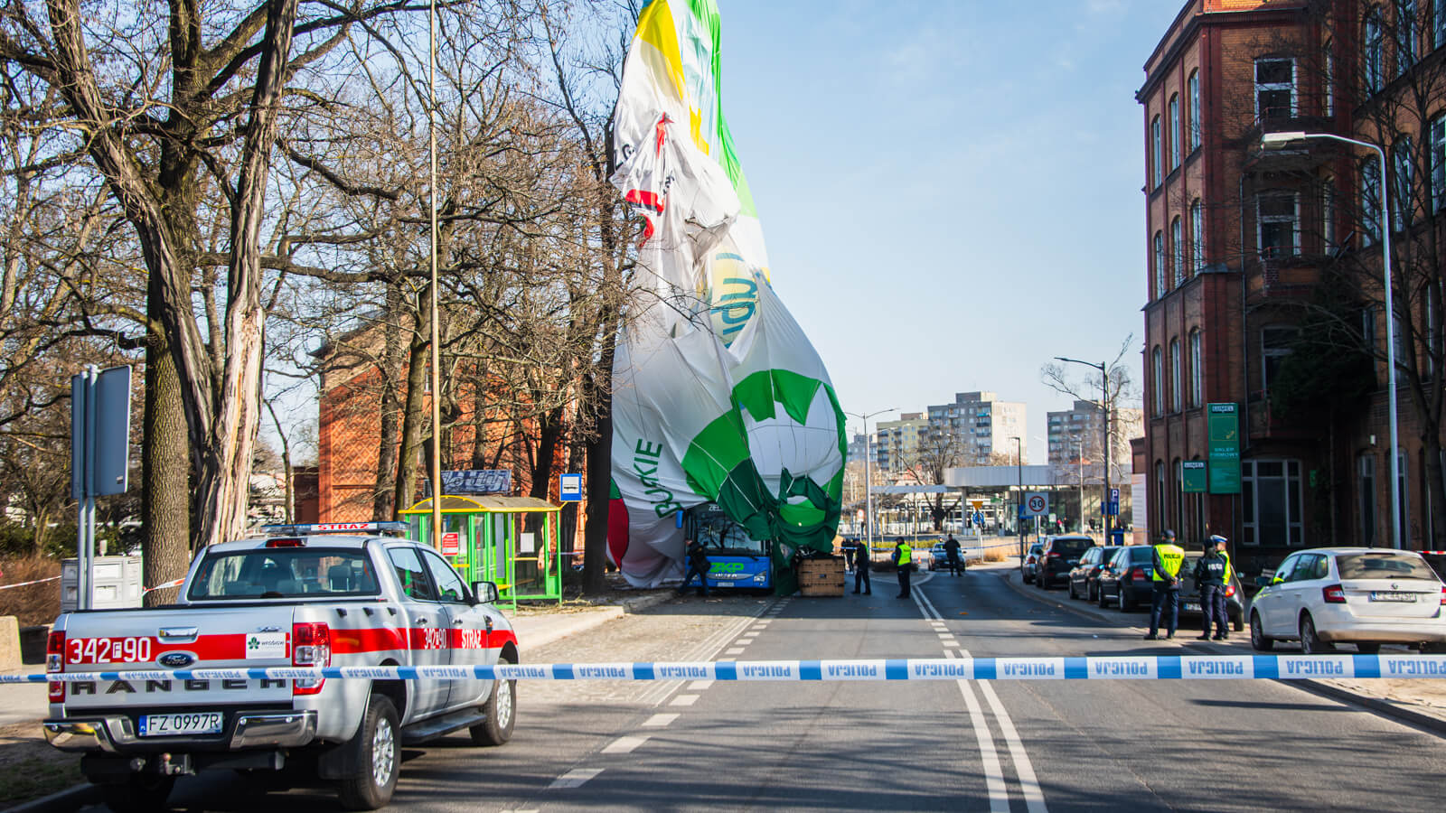 wypadek balonu Zielona Góra - balon Zielona Góra