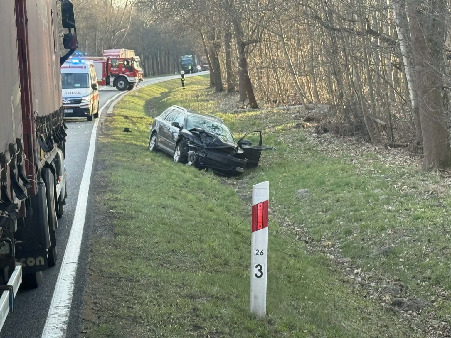 Wypadek na DK27 - Wypadek Żary