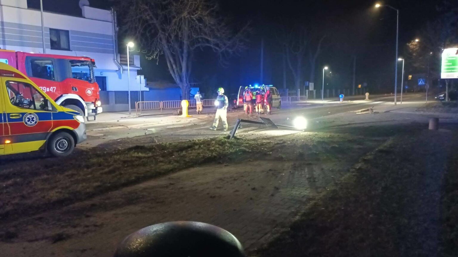 wypadek Skwierzyna - BMW wypadek