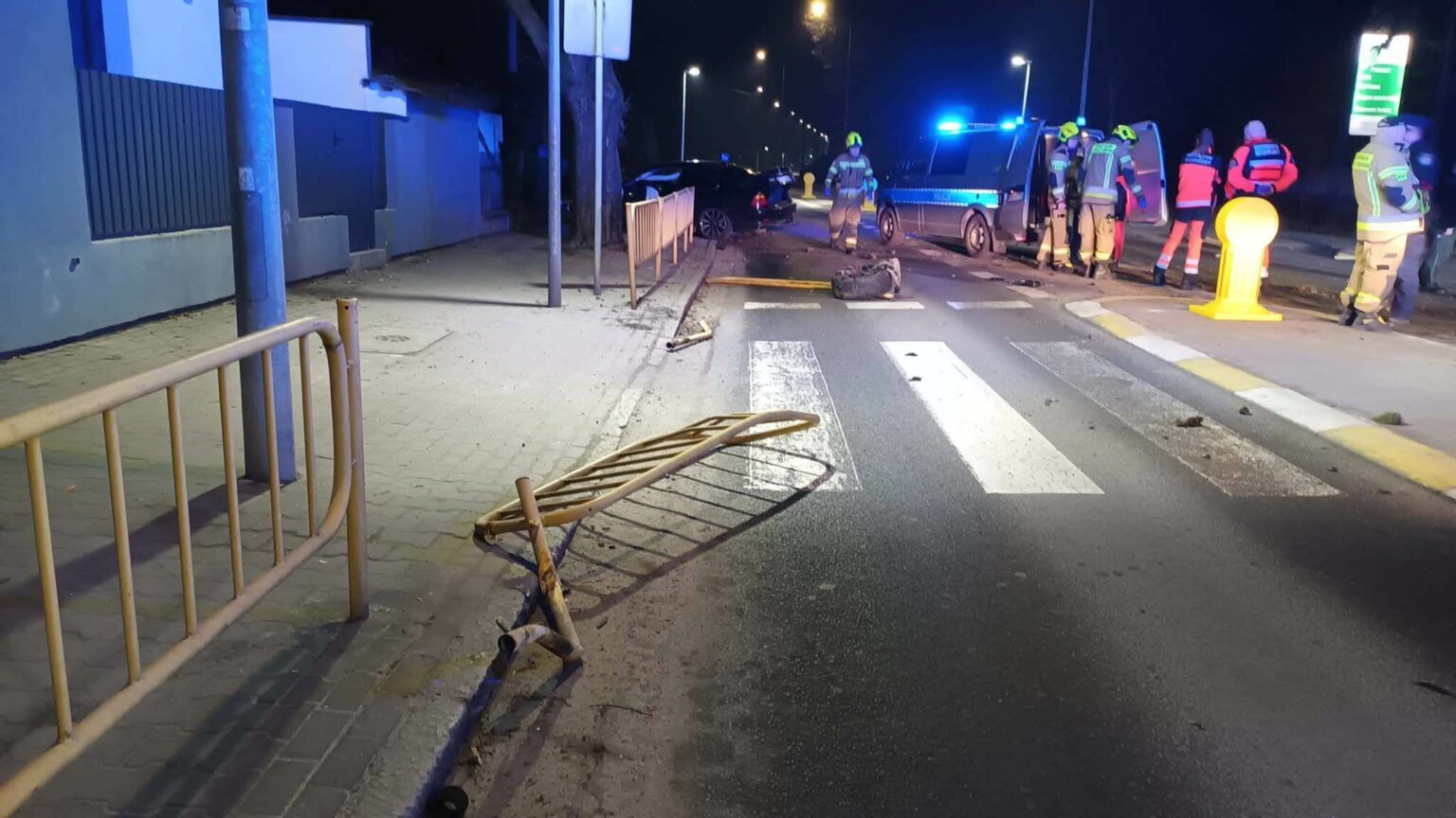 wypadek Skwierzyna - BMW wypadek