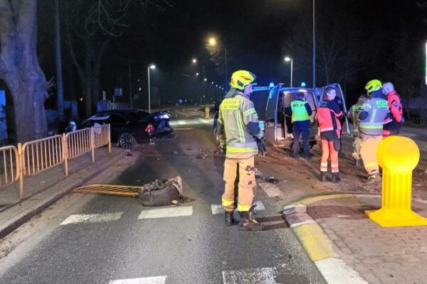 wypadek Skwierzyna - BMW wypadek