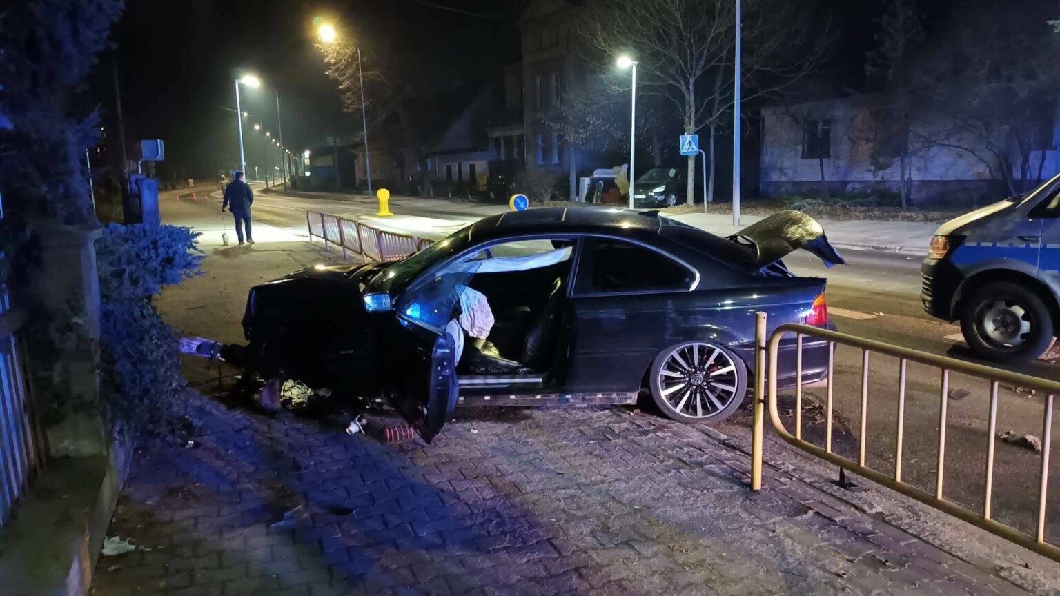 wypadek Skwierzyna - BMW wypadek