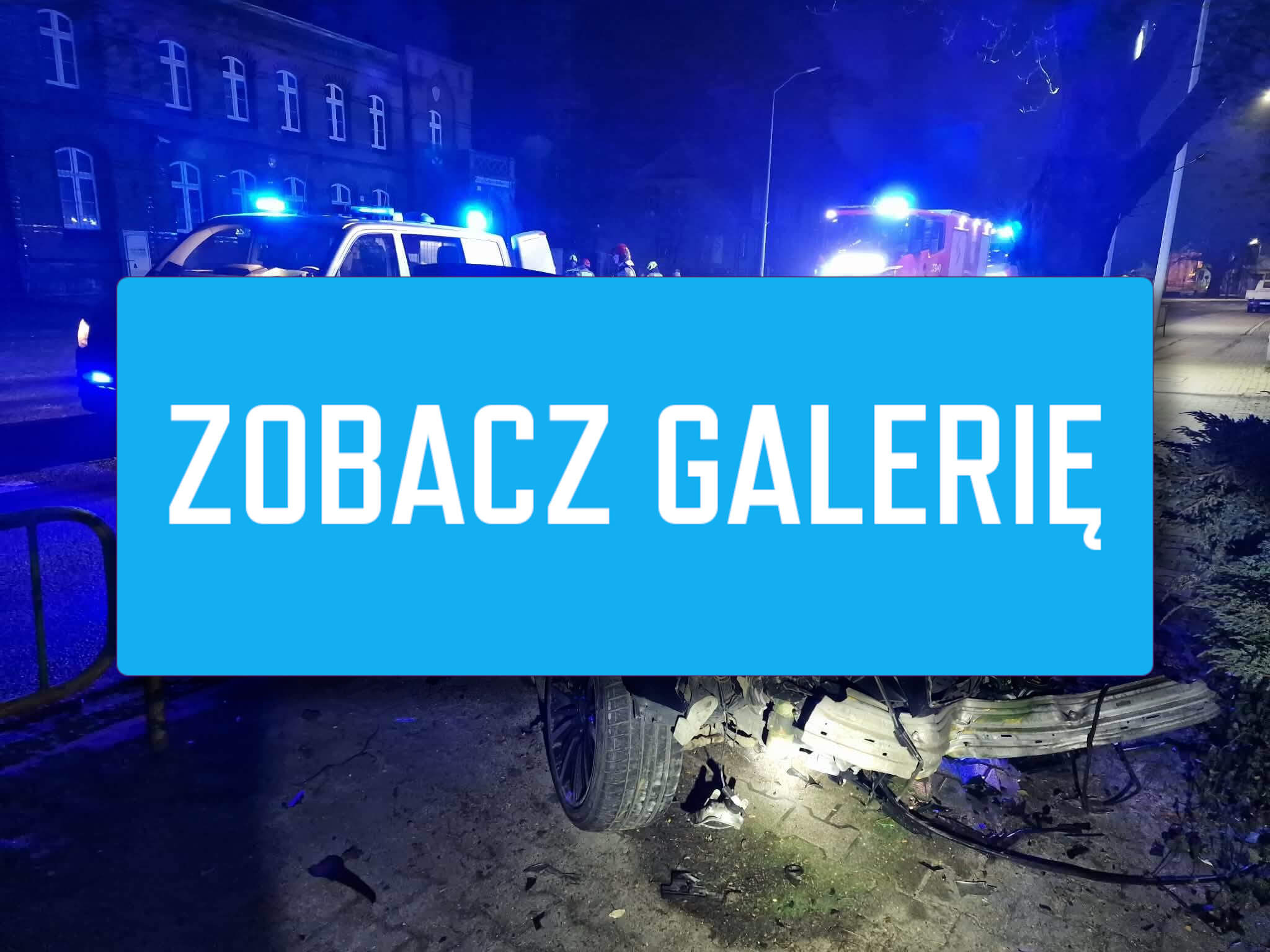 wypadek Skwierzyna - BMW wypadek