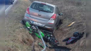 Poważny wypadek w Zielonej Górze. Z motocykla nic nie zostało (ZDJĘCIA)