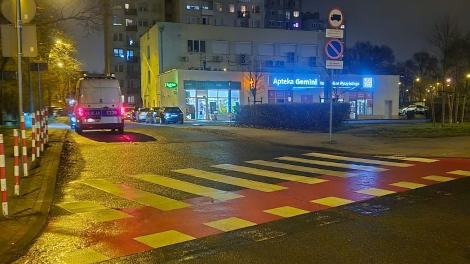 wypadek Zielona Góra - potrącenie pieszej