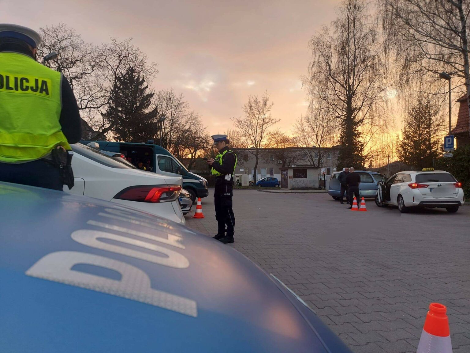 kontrola taks&oacute;wek aplikacja - policja Zielona G&oacute;ra akcja