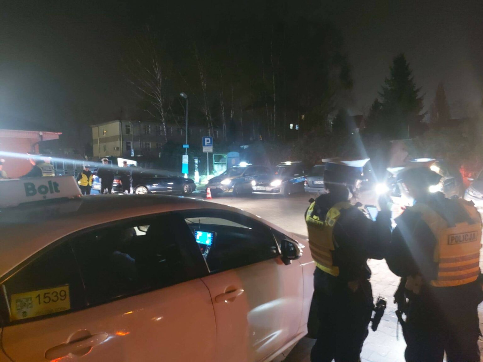 kontrola taks&oacute;wek aplikacja - policja Zielona G&oacute;ra akcja