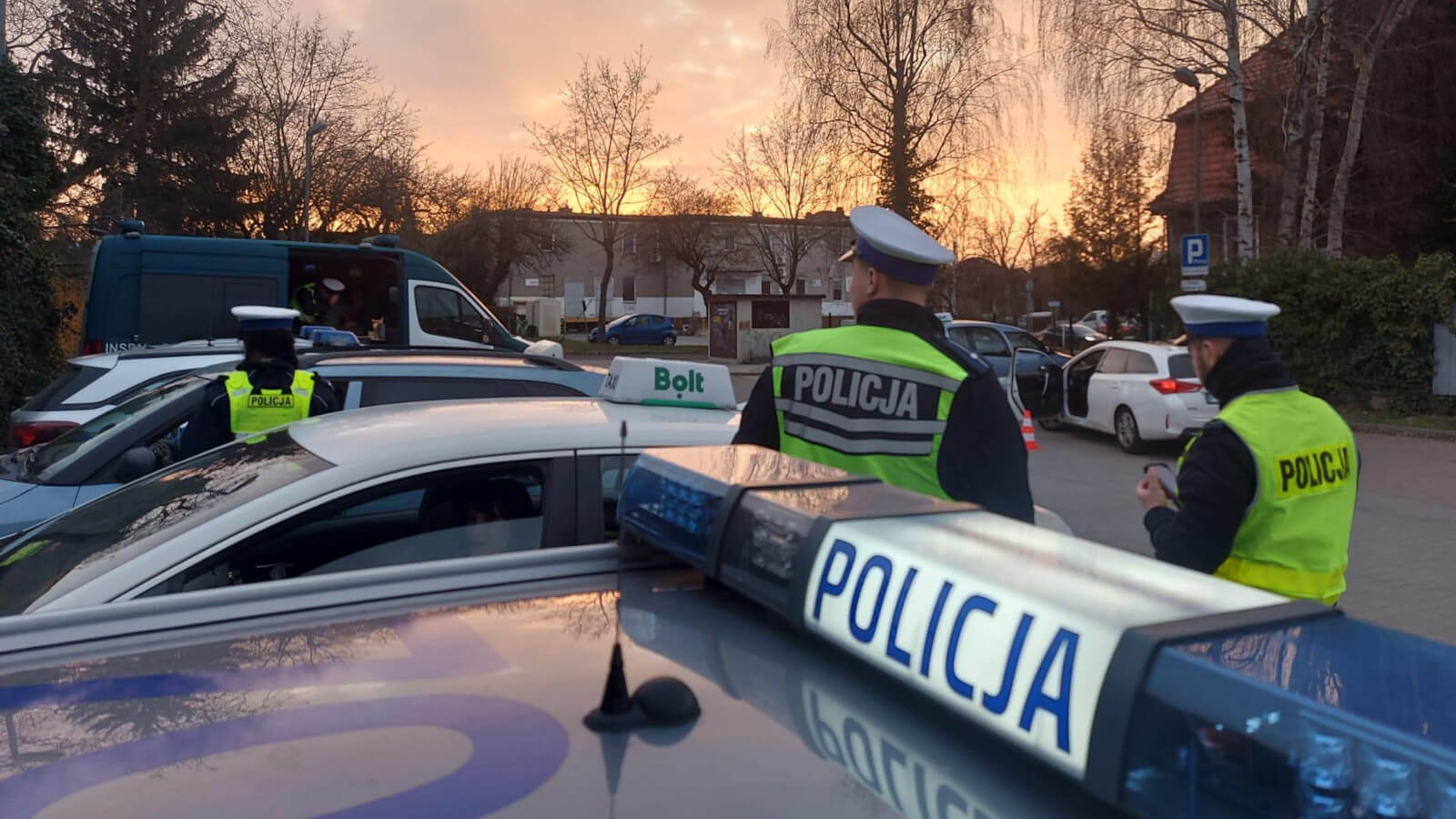 kontrola taksówek aplikacja - policja Zielona Góra akcja