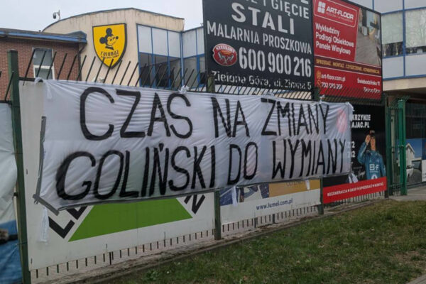 falubaz zielona góra - kibice falubazu protest