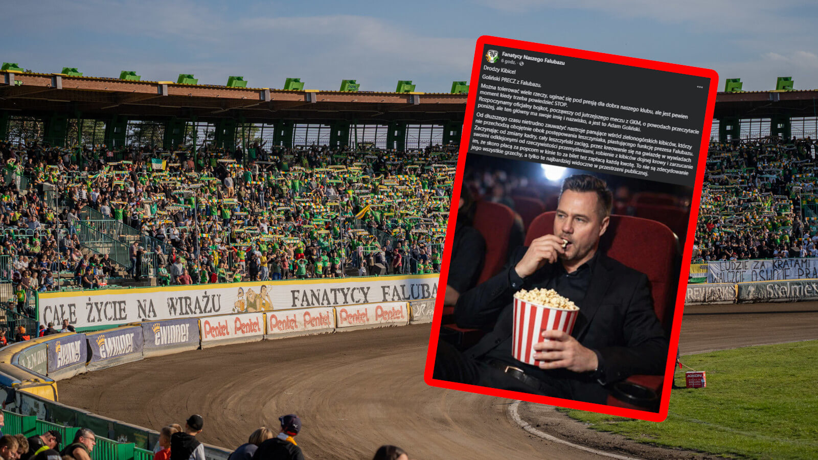 Falubaz Zielona Góra - bojkot kibiców Falubaz