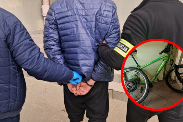 kradzież roweru elektrycznego Zielona Góra - policja zatrzymała złodzieja