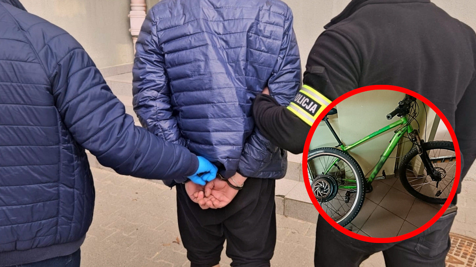 kradzież roweru elektrycznego Zielona Góra - policja zatrzymała złodzieja