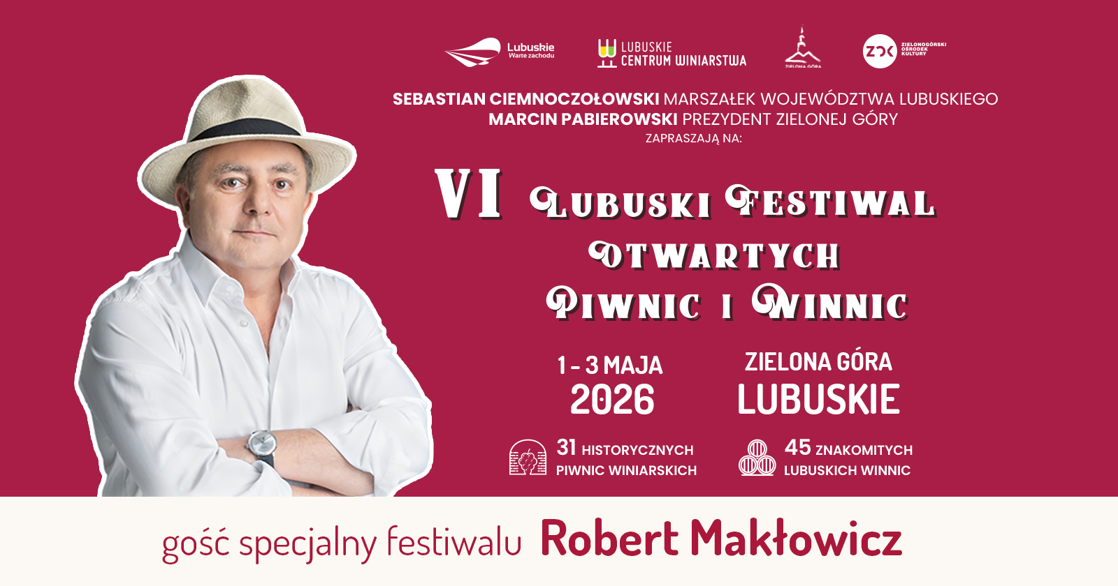 festiwal piwnic Zielona Góra - Robert Makłowicz Zielona Góra