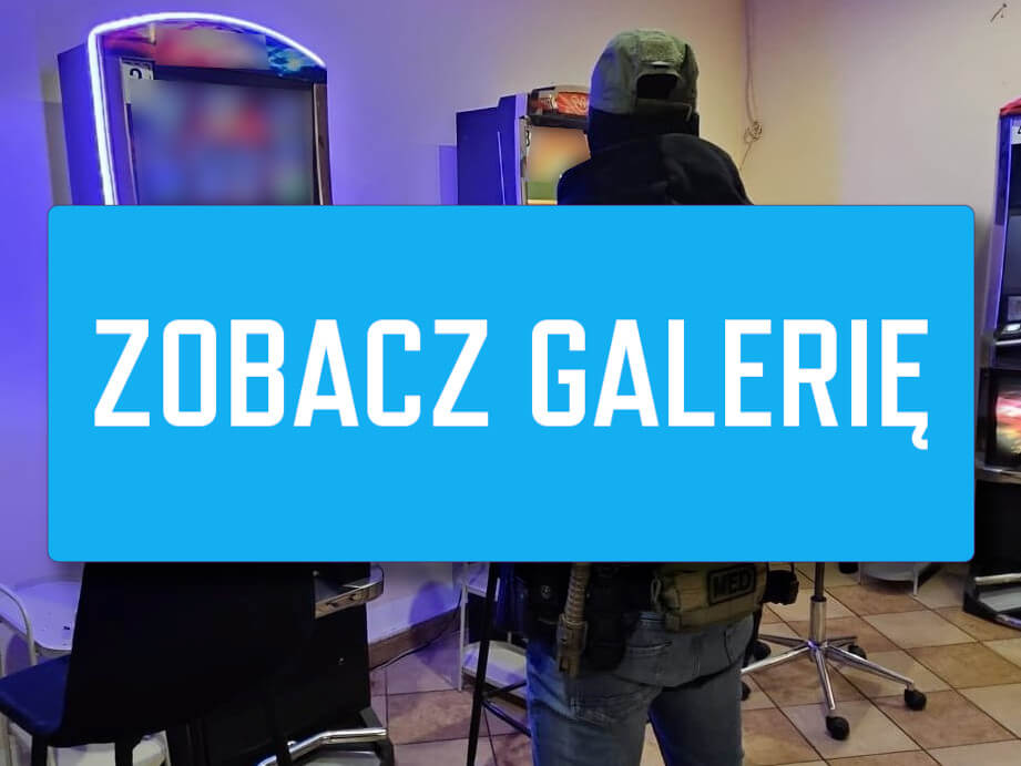 nielegalne automaty Kożuchów - akcja KAS i policji