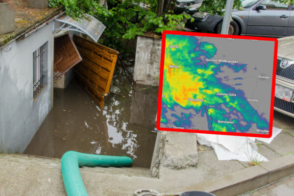ostrzeżenia IMGW - gdzie pada deszcz radar