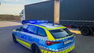 pijany kierowca ciężarówki Słubice - DK92 policja