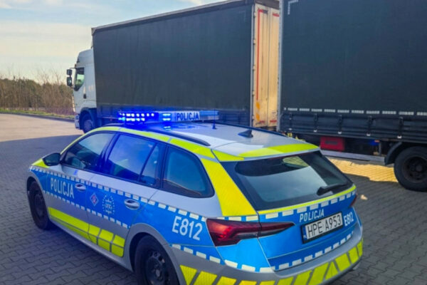 pijany kierowca ciężarówki Słubice - DK92 policja