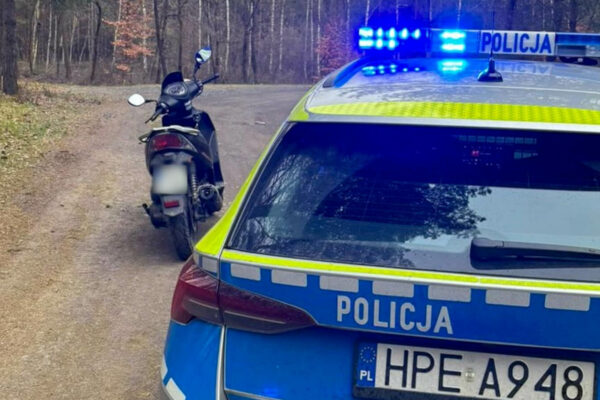 pijany kierowca jednośladu Krosno Odrzańskie - 2 promile alkoholu