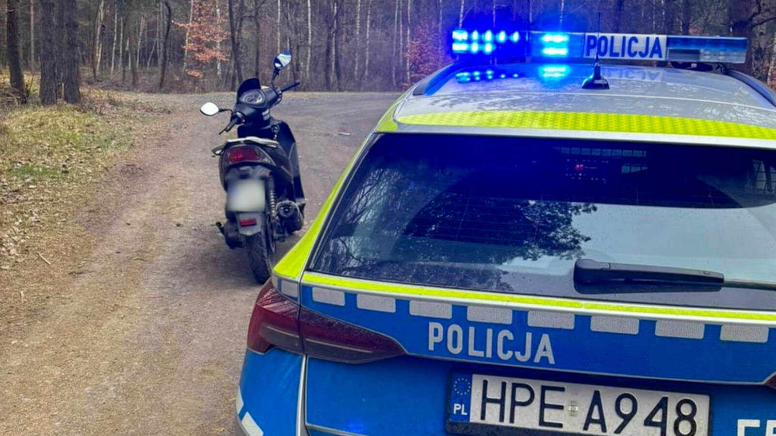 pijany kierowca jednośladu Krosno Odrzańskie - 2 promile alkoholu