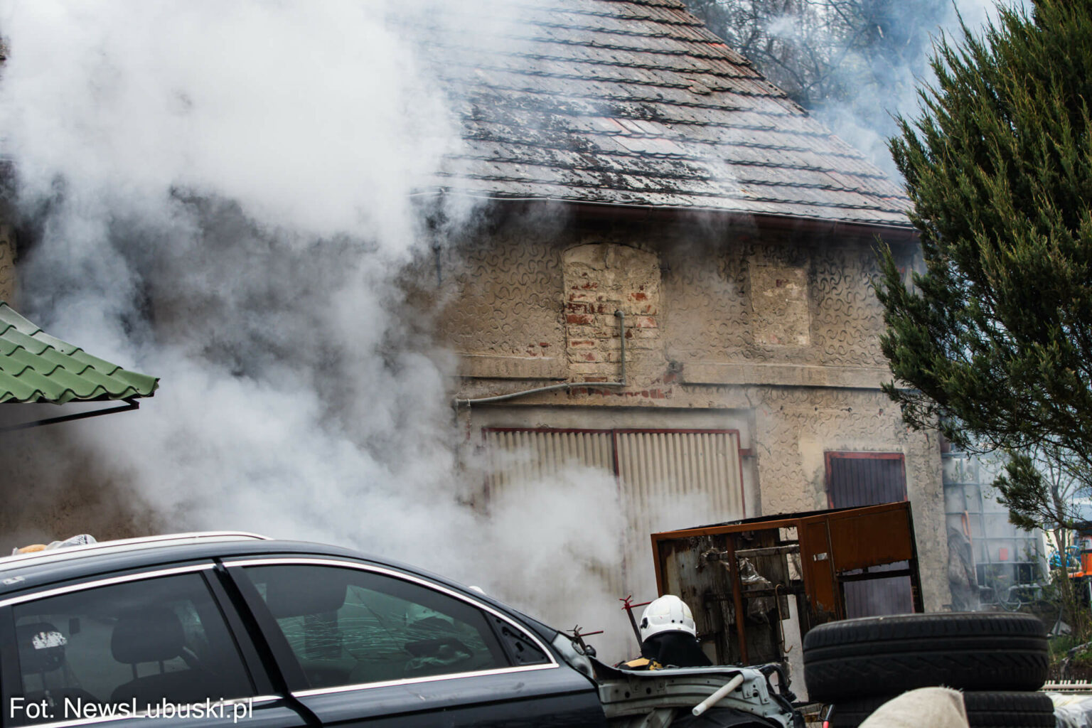 Pożar Świdnica - Pożar Zielona G&oacute;ra