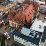 pożar szpitala Wschowa - ewakuacja pacjentów