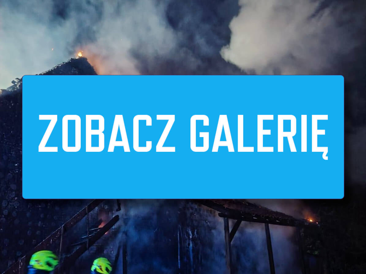 pożar domu Zasieki - ewakuacja mieszkańców pożar Lubsko