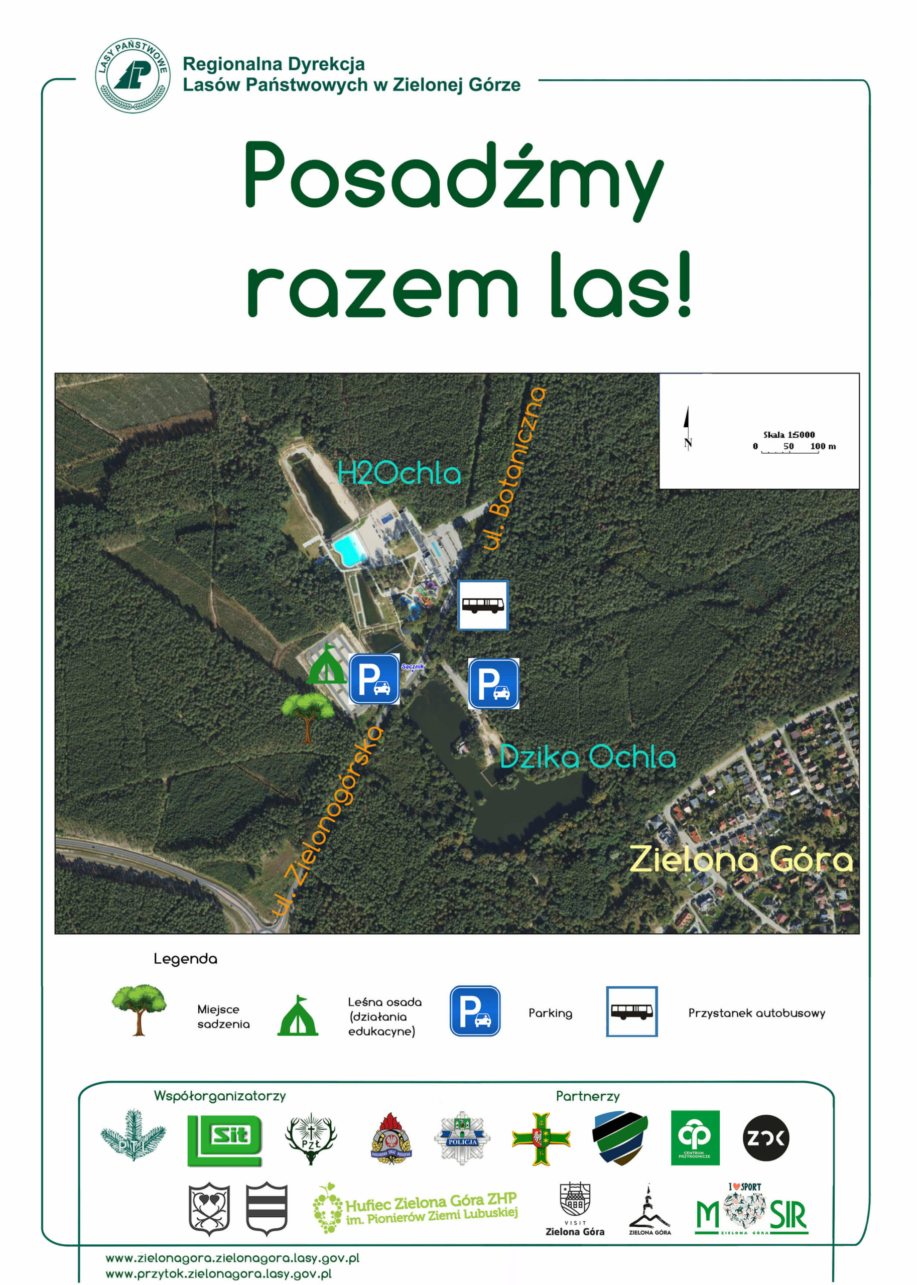 posadźmy razem las Zielona Góra - sadzenie drzew akcja