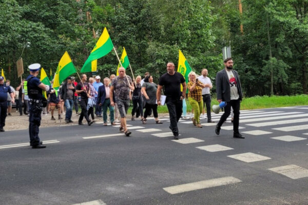 ścieżka rowerowa Zielona Góra Świdnica - protest mieszkańców ścieżka rowerowa