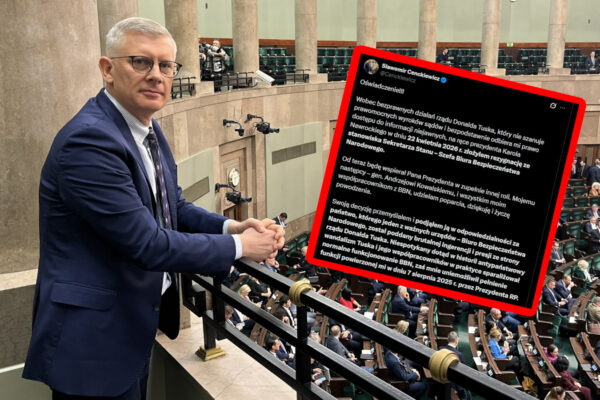 rezygnacja szef BBN - Sławomir Cenckiewicz oświadczenie