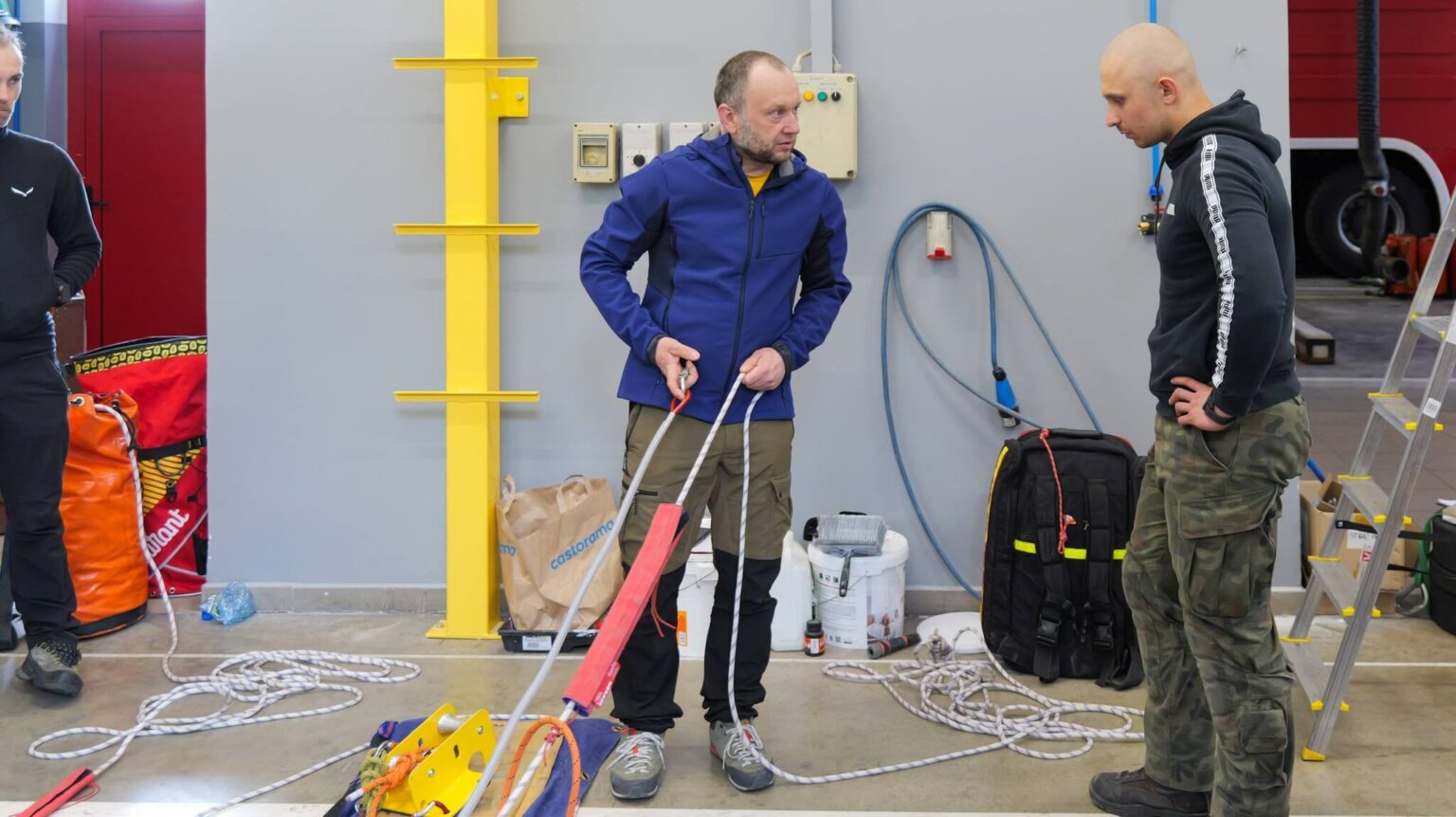 szkolenie strażak&oacute;w Zielona G&oacute;ra - ratownictwo wysokościowe