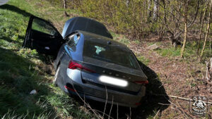 Wypadek koło Cybinki. Zderzenie na prostej drodze, są poszkodowani
