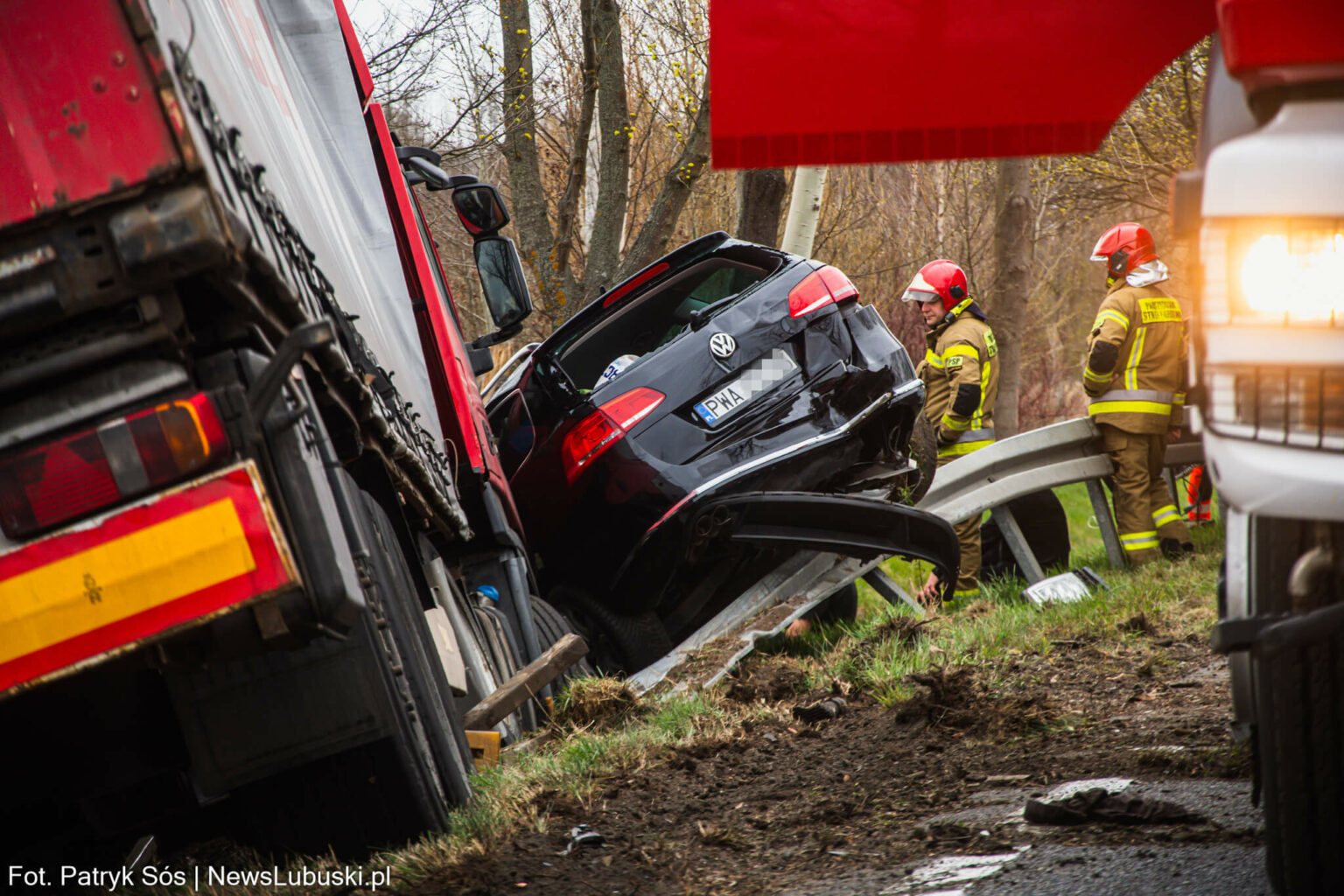 Wypadek na DK27 - Wypadek Piaski