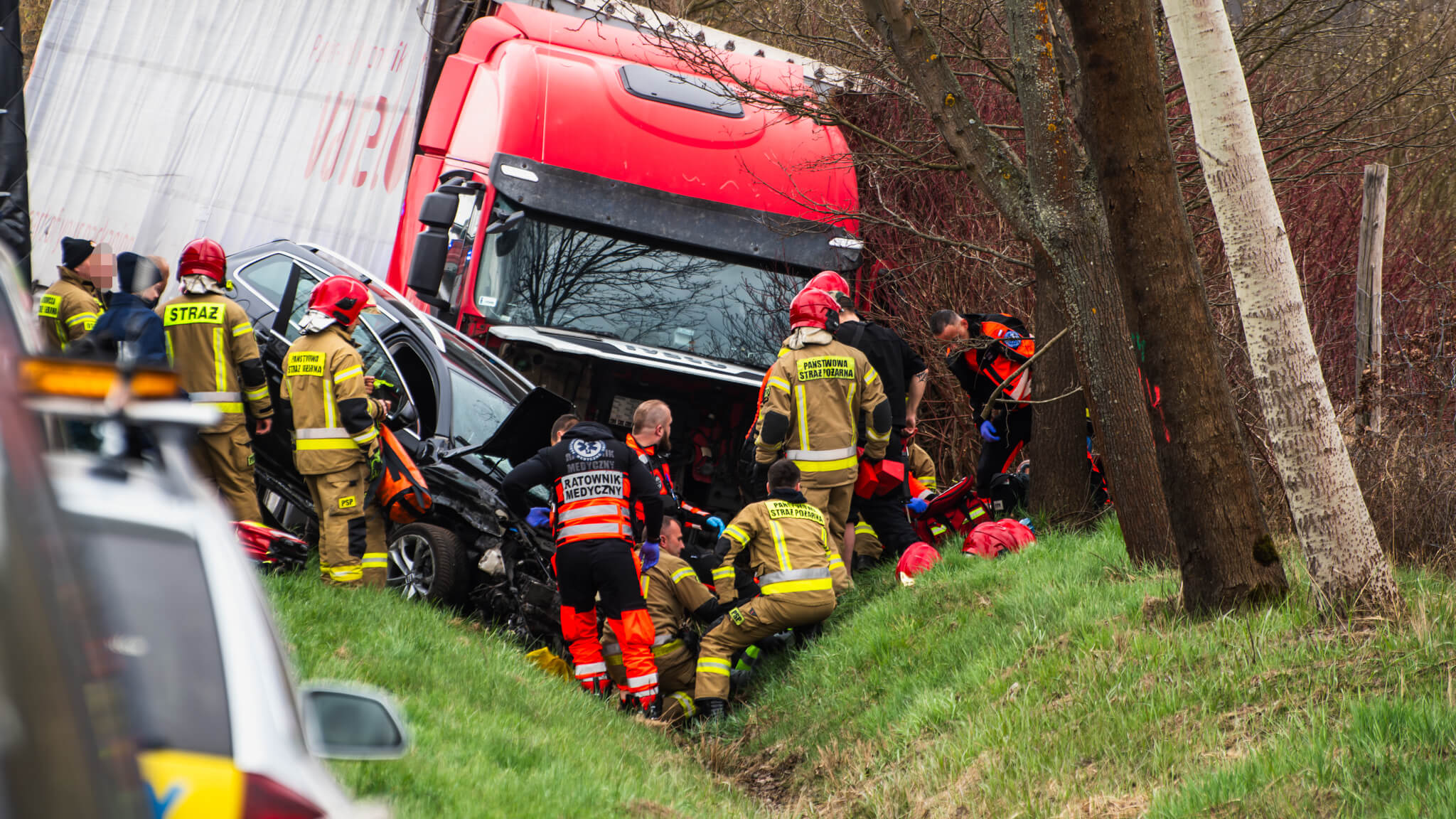 Wypadek na DK27 - Wypadek Piaski