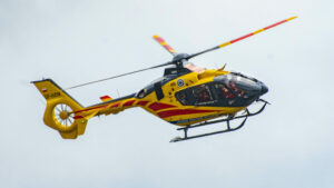 wypadek lotnisko Zielona Góra - śmigłowiec LPR Zielona Góra