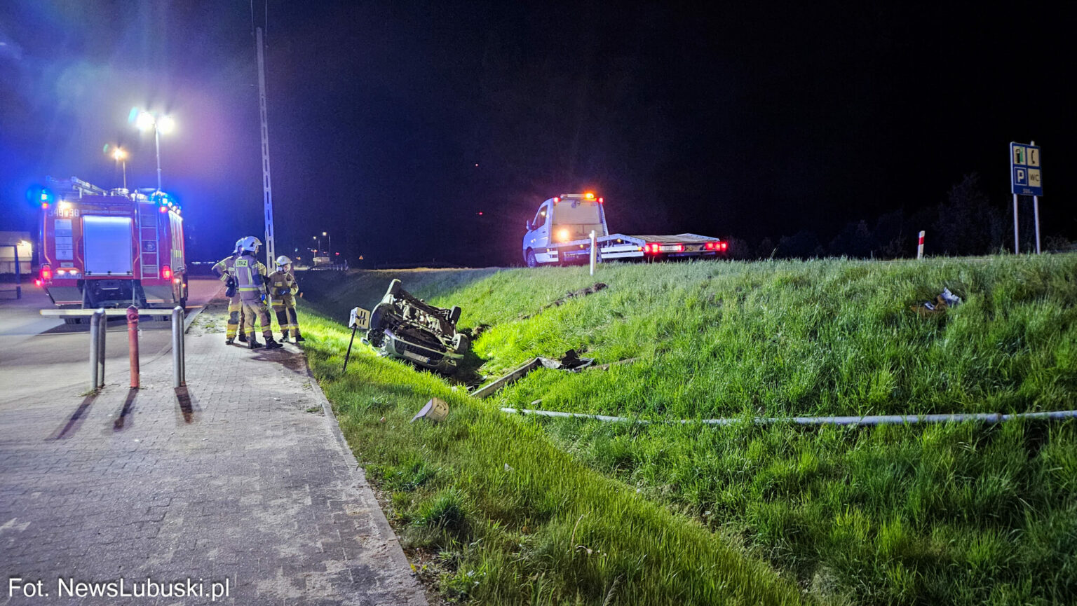 wypadek Nowogr&oacute;d Bobrzański - pijany kierowca DK27