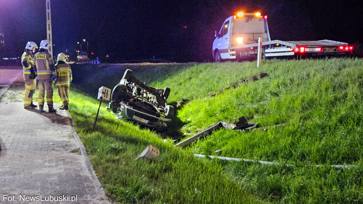 wypadek Nowogr&oacute;d Bobrzański - pijany kierowca DK27