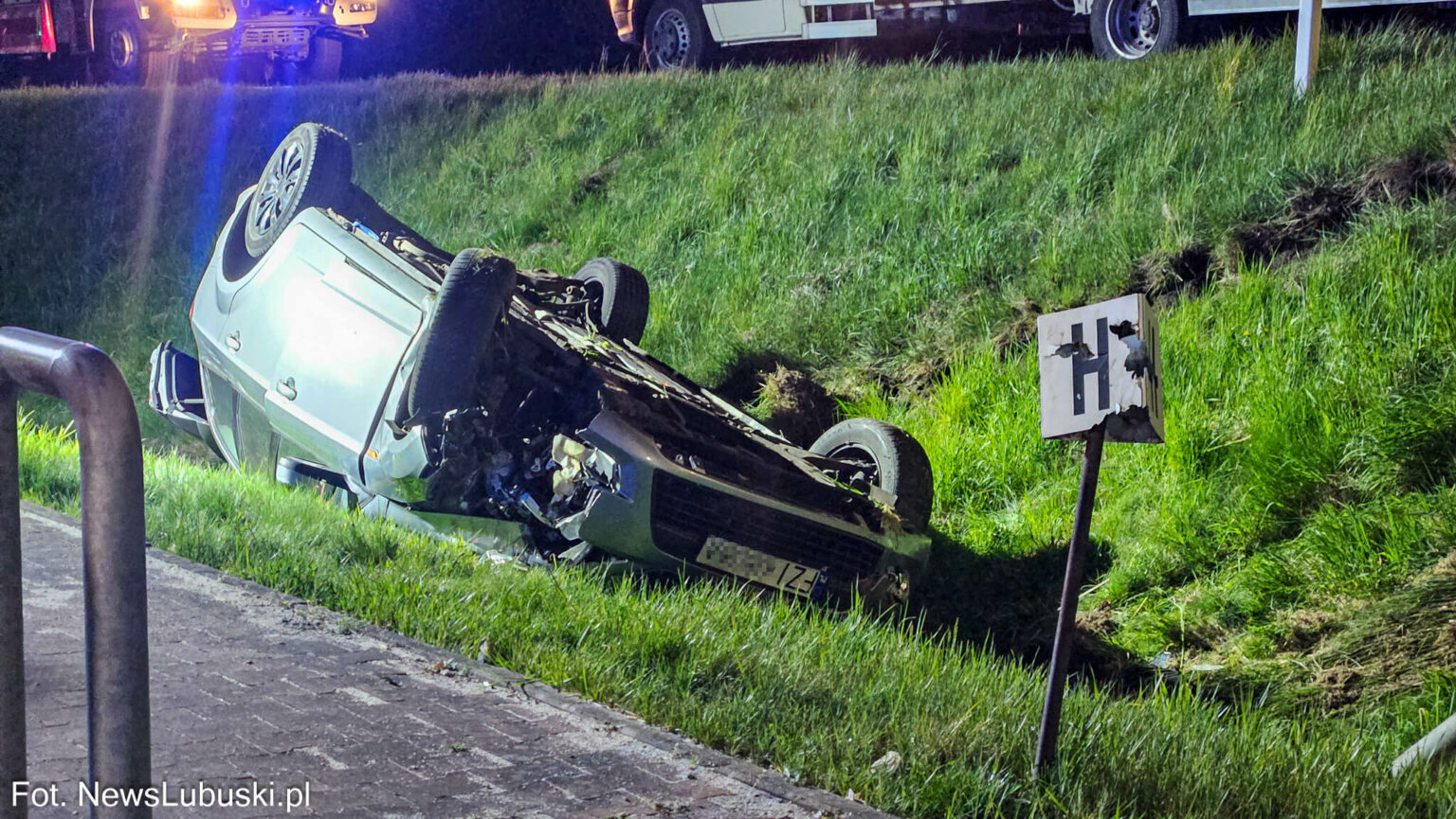 wypadek Nowogr&oacute;d Bobrzański - pijany kierowca DK27