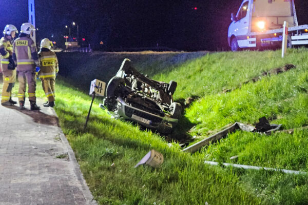 wypadek Nowogród Bobrzański - pijany kierowca DK27