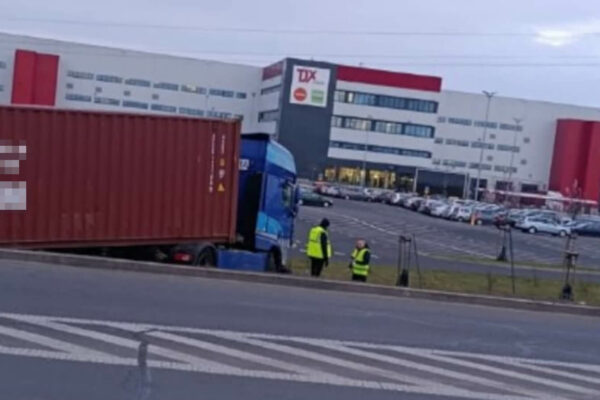 Wypadek Sulechów - wypadek ciężarówki