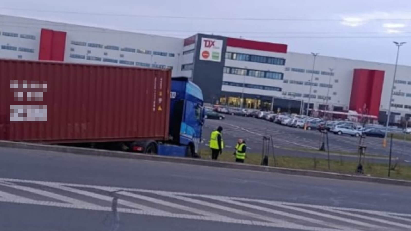 Wypadek Sulechów - wypadek ciężarówki