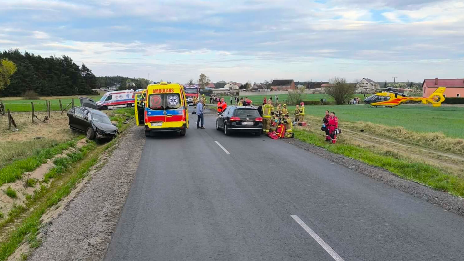 wypadek Sulechów - Wypadek na DW278