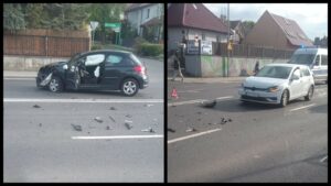 Wypadek w Zielonej Górze. Rozbite osobówki. Droga zablokowana